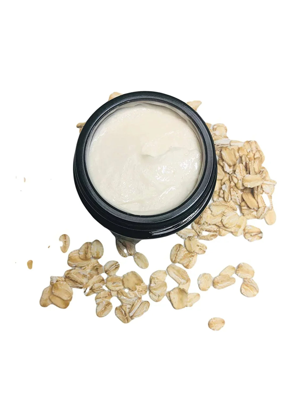 Organic Honey Oats Cream with Manuka Honey, Royal Jelly & Colloidal Oatmeal | Bee Moisturizing Cream | Face & Body Cream | All Ages, Skin Types | Anti Itch Cream | (2 oz glass jar)