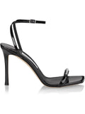 Jimmy Choo Womens Jaxon 95 Leather Open Toe Heels