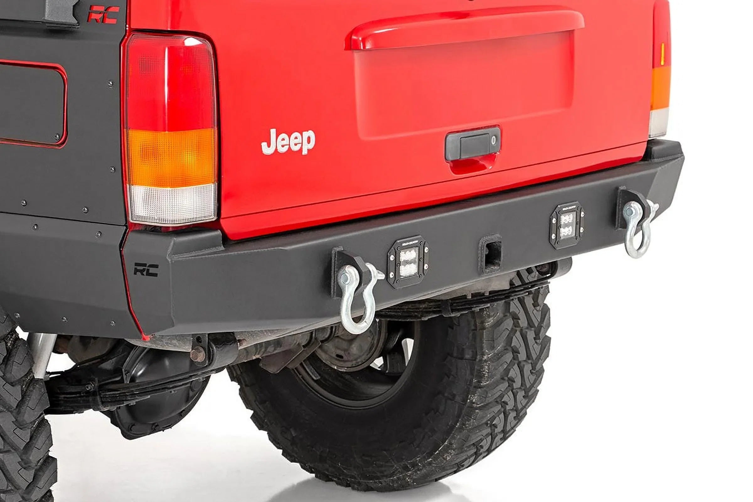Rough Country LED Rear Bumper for 1984-2001 Jeep Cherokee XJ 2WD/4WD - 110504