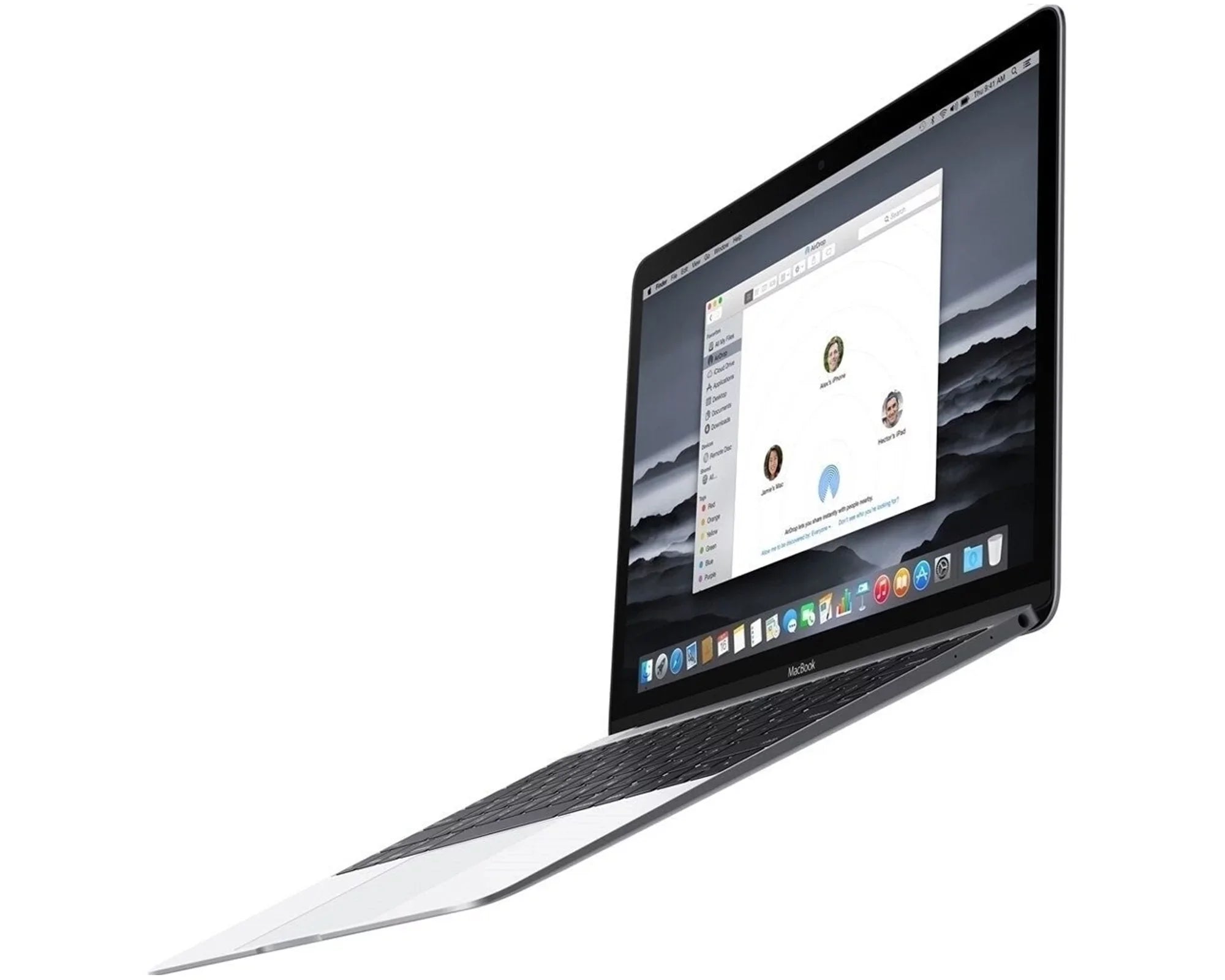 Pre-Owned Macbook 12-inch Mobile pc (Retina, Silver) 1.3GHz Core M (Early 2015) MF855LL/A-BTO 512 GB SSD 8 GB Memory 2304x1440 Display Mac OS X v10.12 Sierra Power Adapter