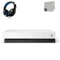 Xbox One X 1TB, 4K Ultra HD White Console Only with Headset BOLT AXTION Bundle Like New