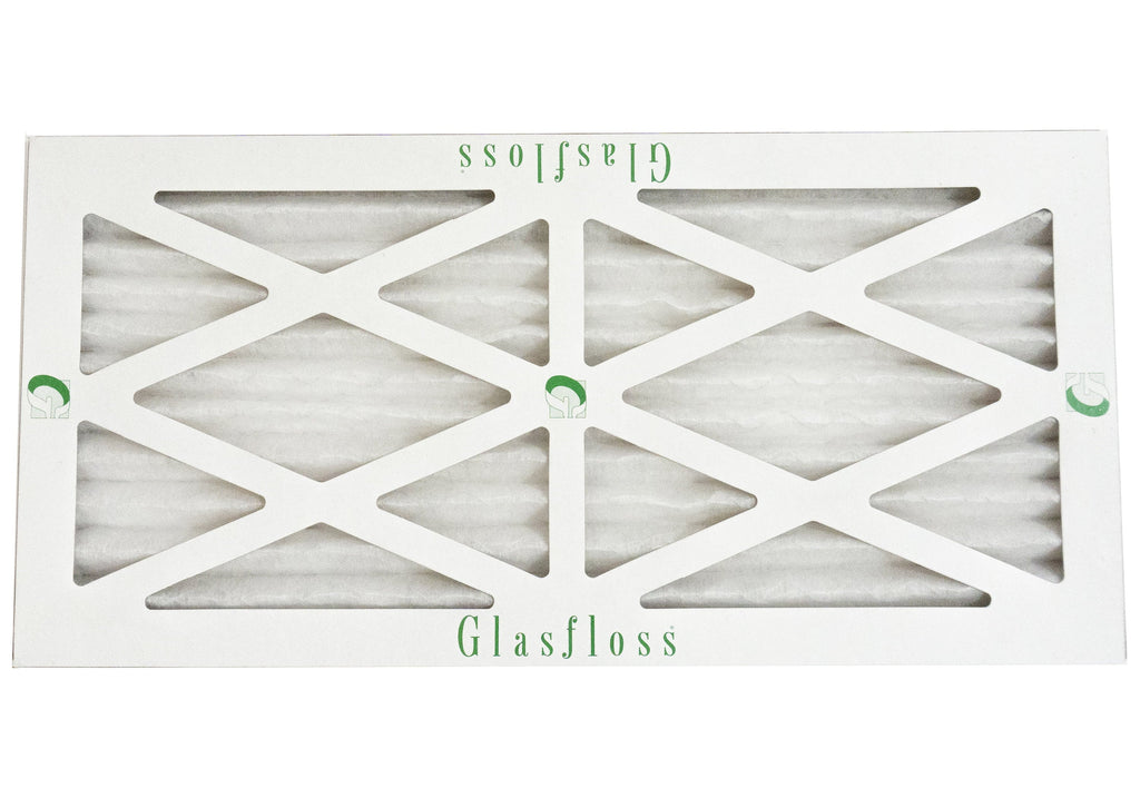 Glasfloss 8x24x1 - MERV 10 -Qty:12 - Furnace Air Filter - Made in USA (Actual Size: 7.5 x 23.5x7/8 inch)