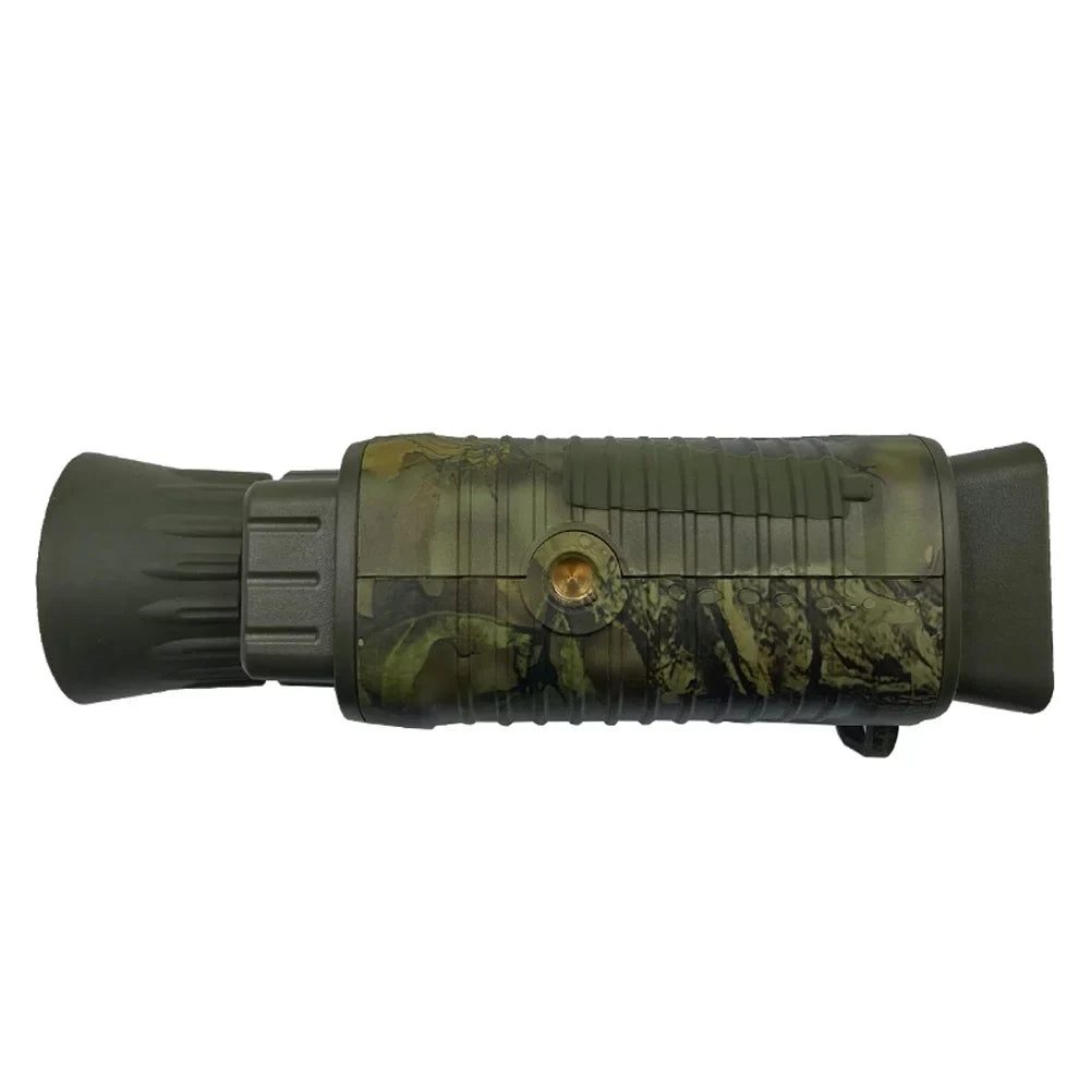 Carevas NV1000 Outdoor Night Vision Device, Infrared Optical Night Vision Monocular Device 9 Languages 5X Digital Zoom Photo Video Playback 200M Full Dark Viewing Distance for Outdoor Hunt Boating