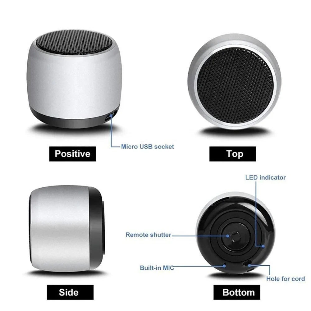 For TCL TAB 10s 10.1/TABMAX 10.4 - Wireless Speaker Mini Hands-free Microphone Audio Multimedia Rechargeable