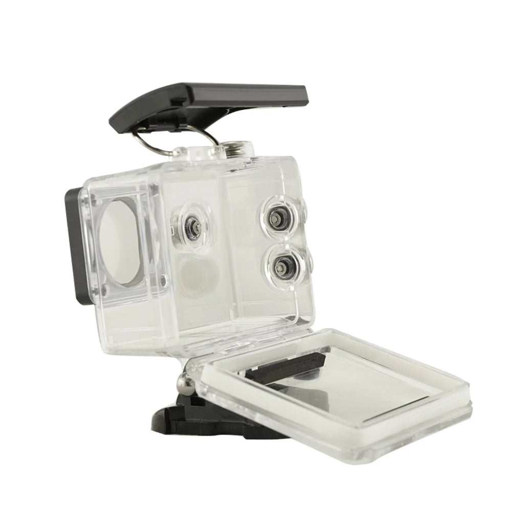 Capture Every Adventure with Our Liquid WiFi Action Camera - 1080P Video, Clear Sound Recording, and Long-lasting Silver Case
