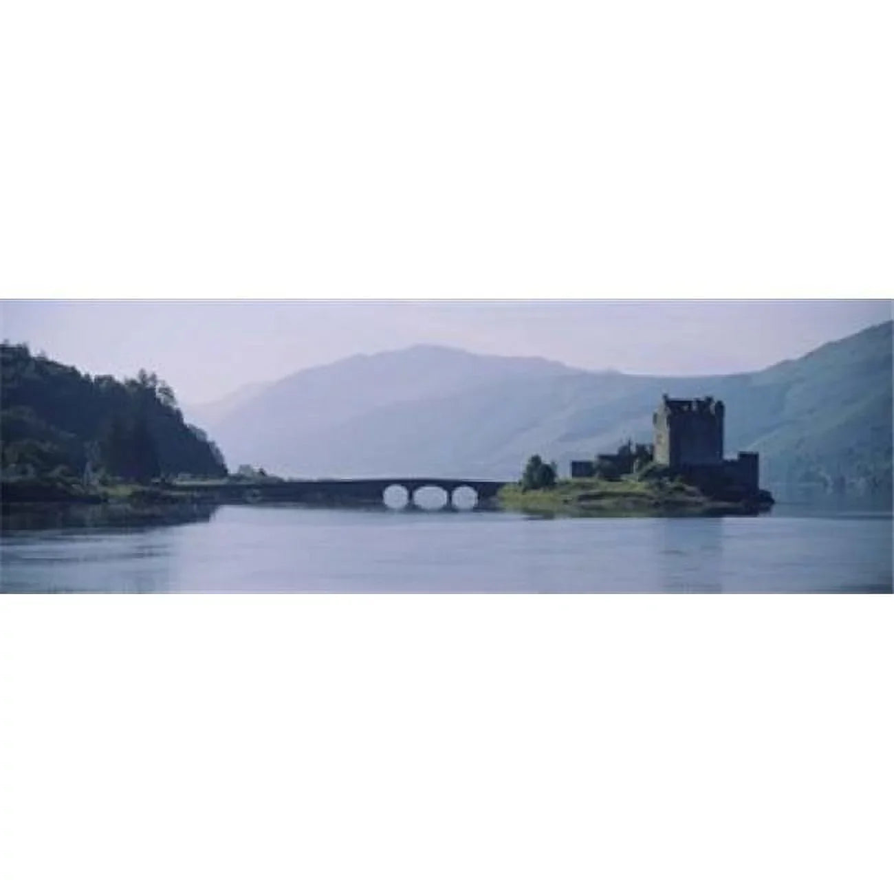 Castle at the lakeside Eilean Donan Castle Loch Duich Highlands Region Scotland Poster Print by - 36 x 12