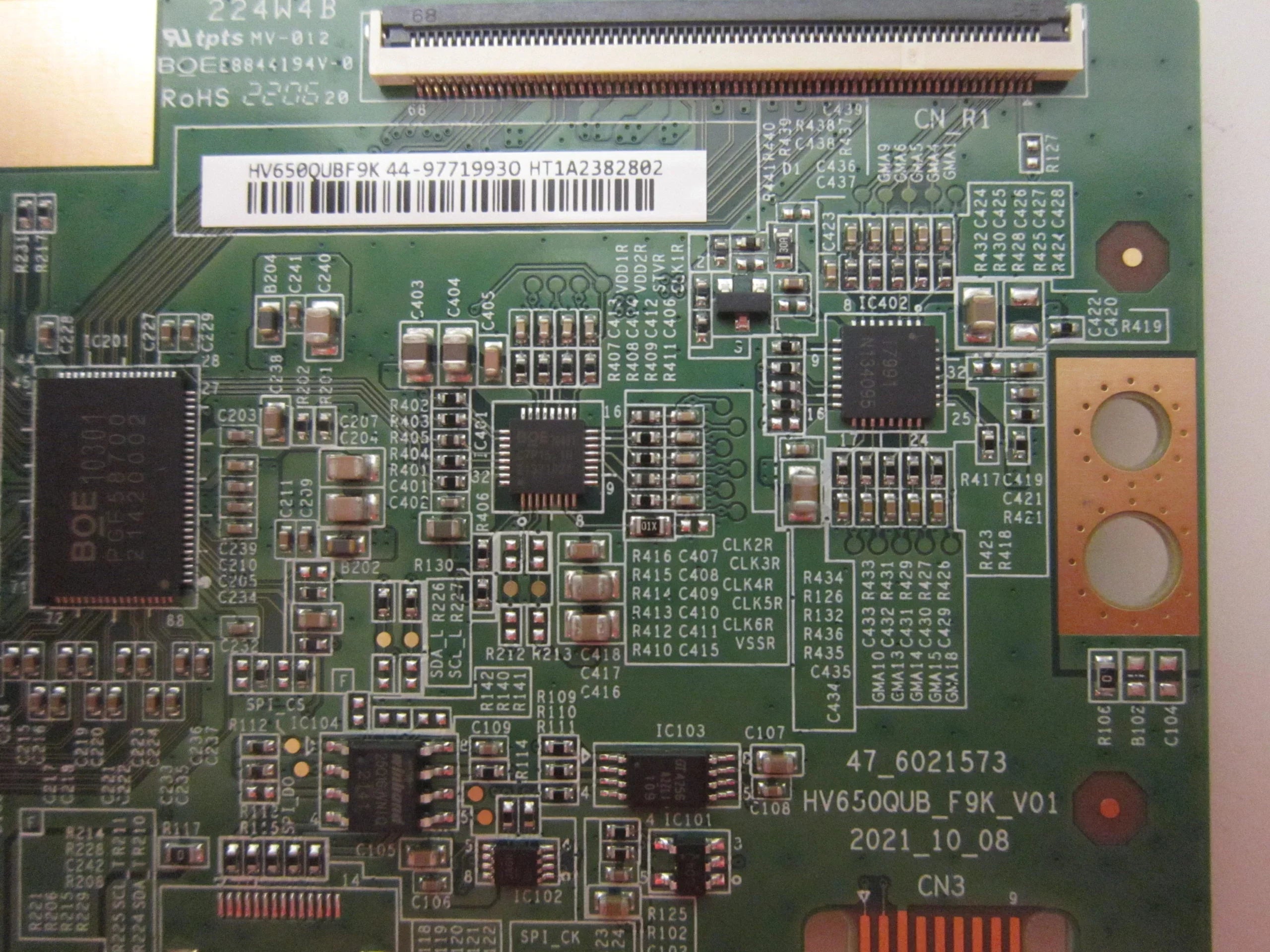 KD-65X80K T-Con Board 1-014-109-11 (44-97719930)