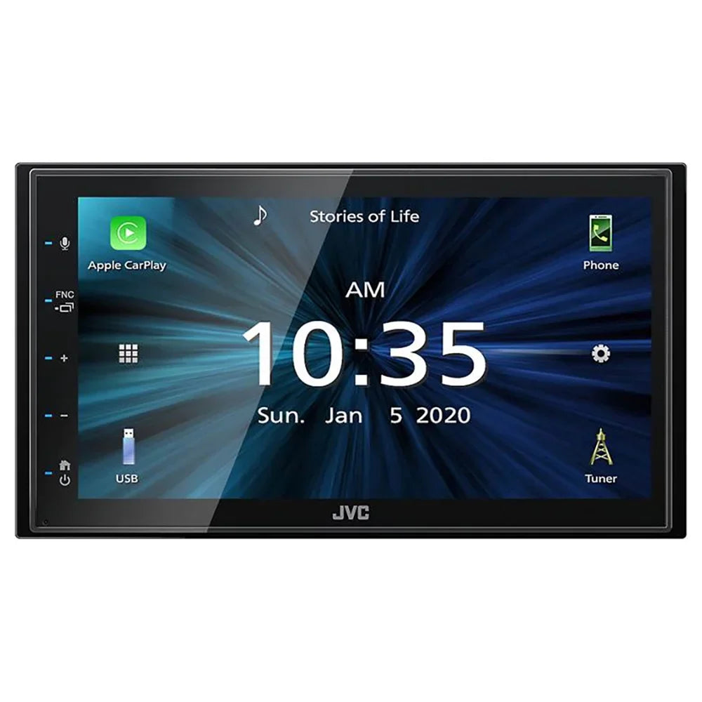 New JVC KW-M56BT Multimedia Receiver (Does not play DVD/CD Discs) w/ Backup Camera