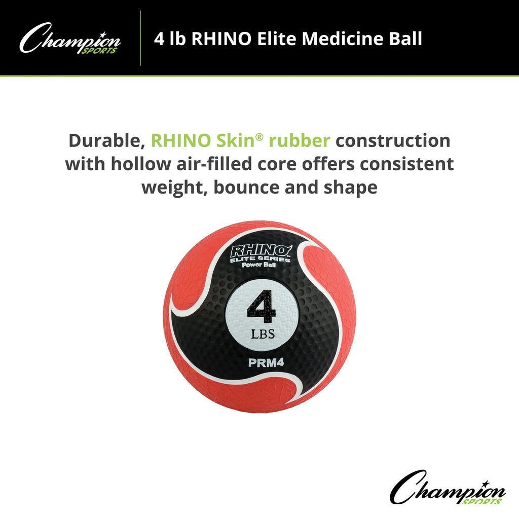 Champion Sports 4lb Rhino® Elite Medicine Ball