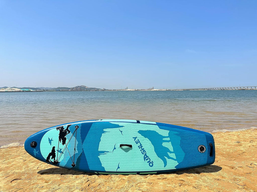 Premium Inflatable Stand Up Paddle Board with Accessories, 11'x33 x6 for Youth & Adults, Wide Stance, Non-Slip Deck, SUP for Fishing & Surfing, Max 330lbs