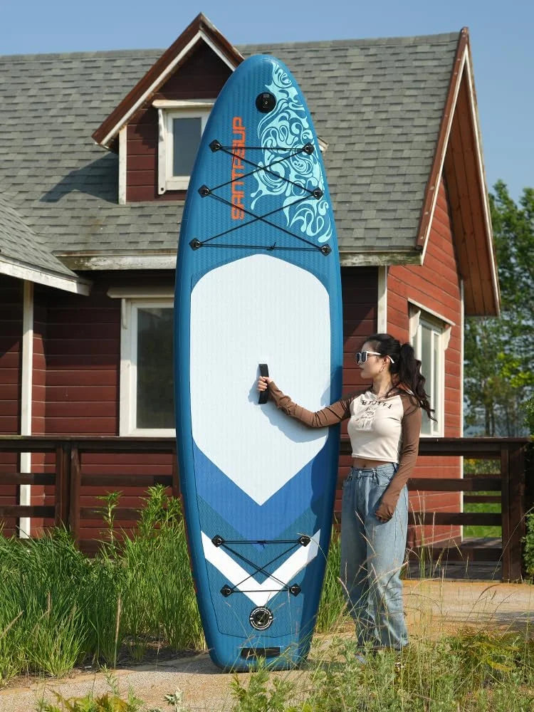Premium Inflatable Stand Up Paddle Board with Accessories, 11'x33 x6 for Youth & Adults, Wide Stance, Non-Slip Deck, SUP for Fishing & Surfing, Max 330lbs