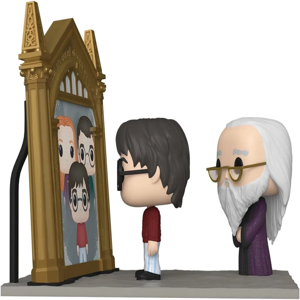 Funko: POP! Movie Moment Harry Potter and Albus Dumbledore with The Mirror Erised, Grow Your Wizarding World Collection Today, Vinyl Collectible, Exclusive Item!