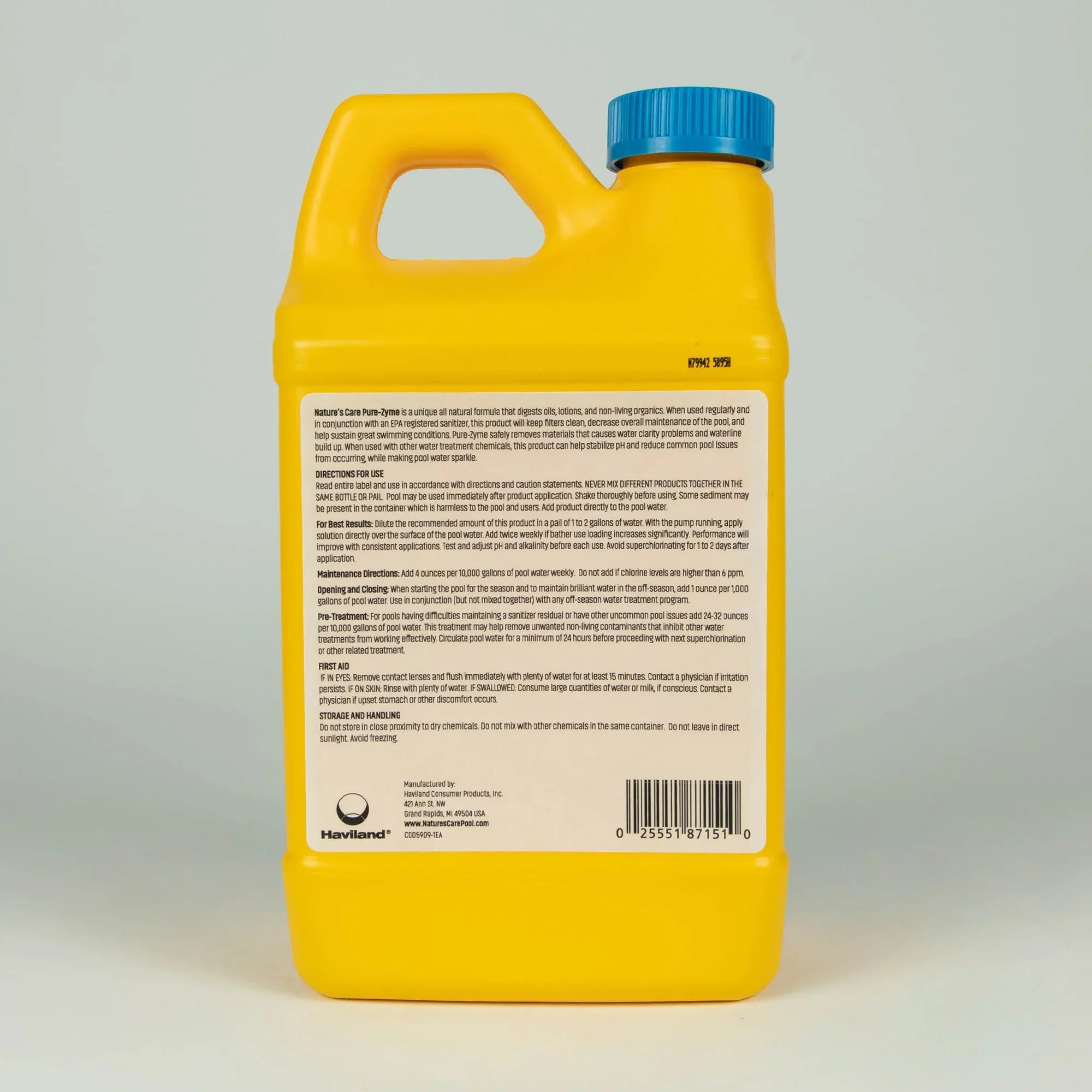Pool Central 64 Oz. Nature's Care Pure Zyme Clarifier for Swimming Pools
