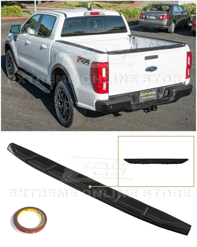 Replacement For 2019-Present Ford Ranger ALL Models | Street Series ABS Plastic - MATTE BLACK Rear Trunk Lid Wing Tailgate Spoiler