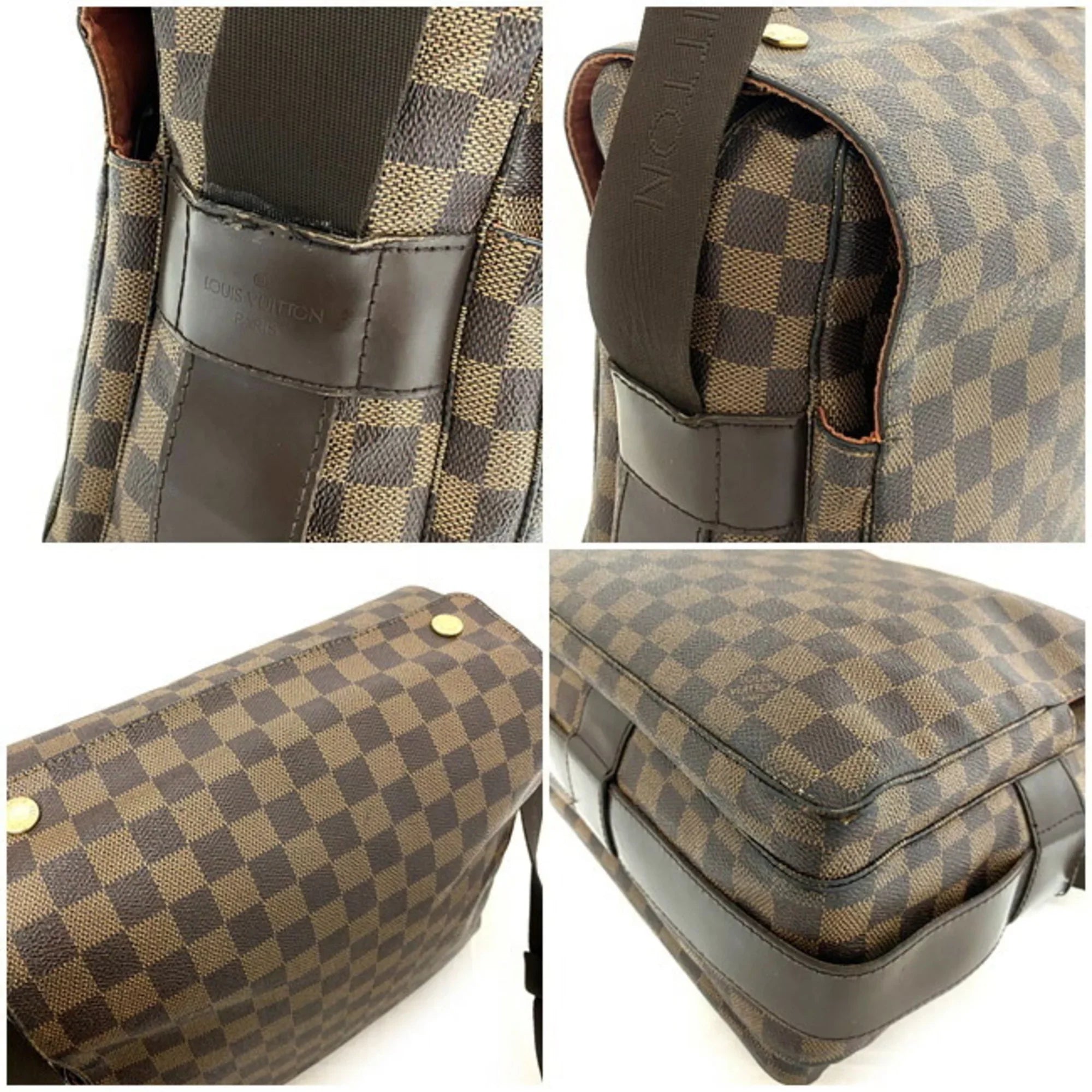 Pre-Owned Louis Vuitton Bag Naviglio Brown Damier Ebene N45255 Shoulder SR0055 LOUIS VUITTON (Good)