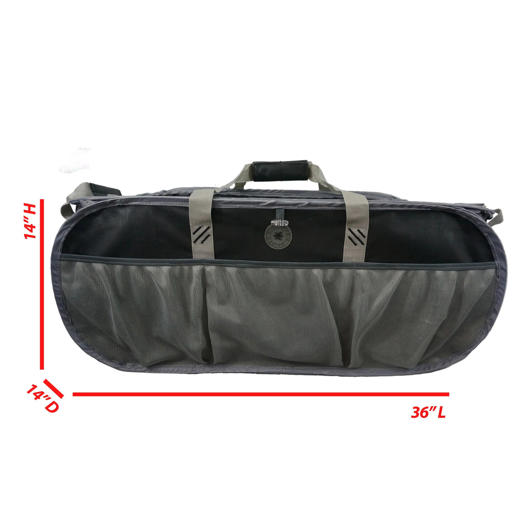 K-Cliffs Trunk Organizer Gym Duffel Laundry Bag Closet Organizer Bag Market Grocery Bag Beach Picnic Tote Bag Fit Truck SUV & Car Black / Silver