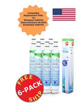 ZUMA Brand , Fluid and Ice Filter , Model # OPFW3-RF300 , Compatible with Whirlpool® EFF-6001A - 6 Pack - Made in U.S.A.