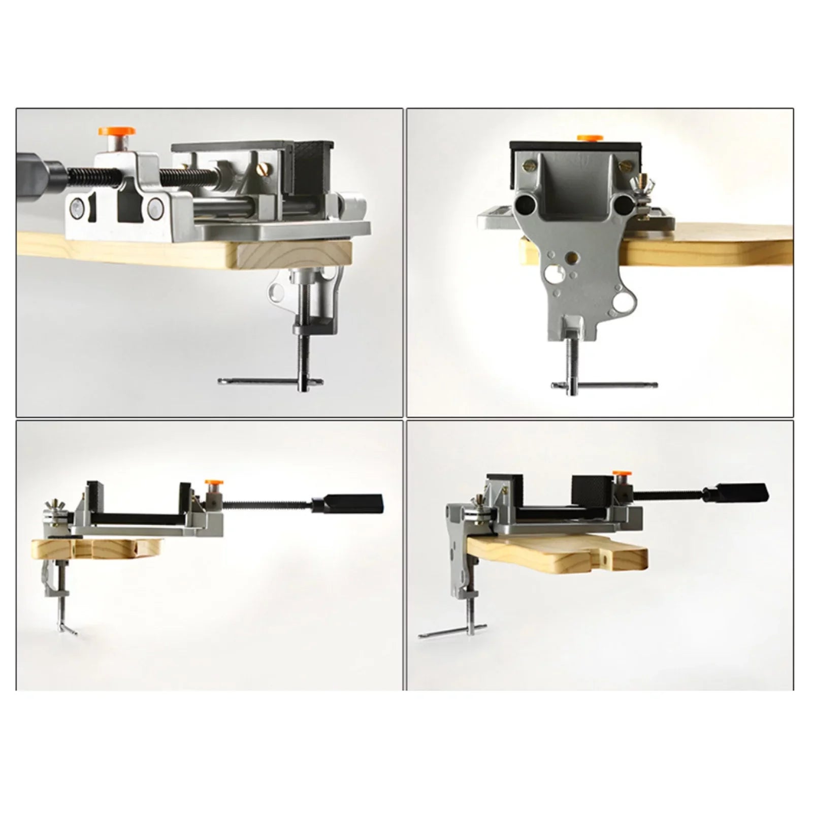 Spirastell Vise,Drill Presses Work Vise Heavy-Duty Die-cast Button Drill Presses Alloy Release Button Quick Release Drill Heavy-Duty Die-cast Aluminum Presses Work Benches 100mm Quick Release Rookin
