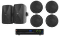 JBL VMA2120 2-Ch Commercial 70V Amplifier+(2) Wall+(4) Ceiling Speakers in Black