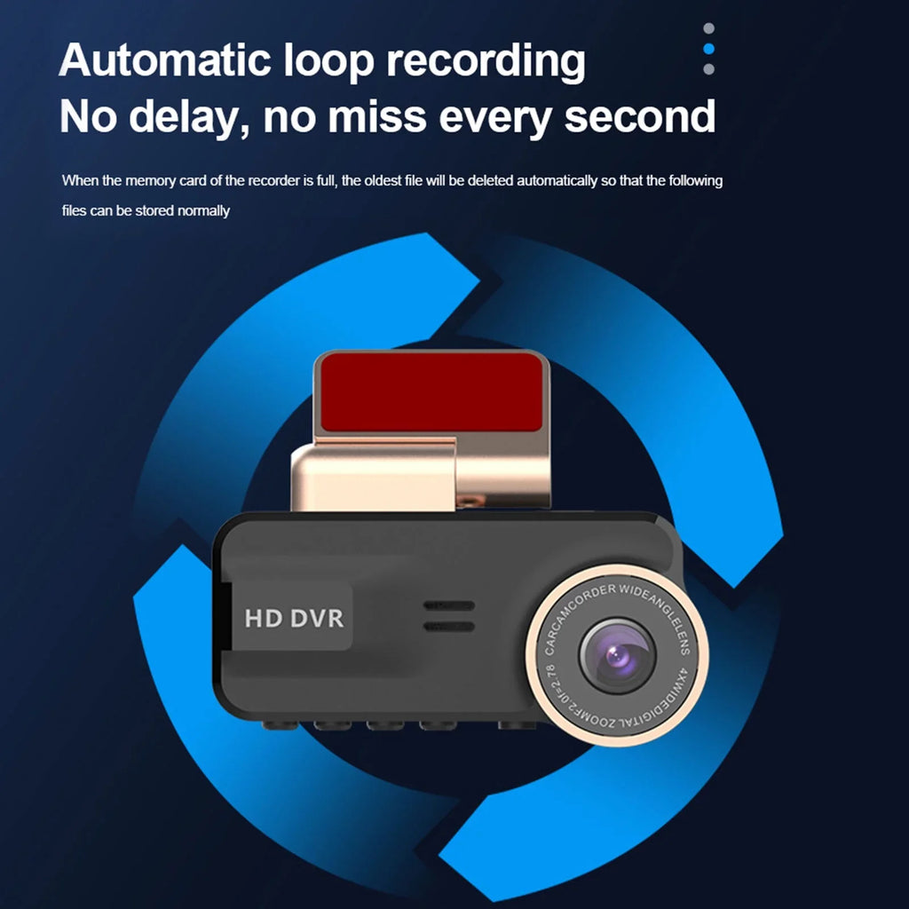 TSV Dash Cam for Cars, 1080P FHD Dual Dashcam Driving Recorder, Car Camera with 3.16inch Monitor 170° Wide Angle, Super Night Vision, WDR, Loop Recording, Parking Monitor