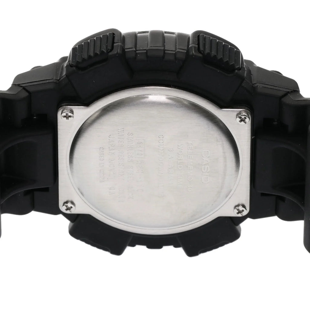 Pre-Owned Casio AEQ-110 Watch Stainless Steel/Rubber Men's CASIO (Good)