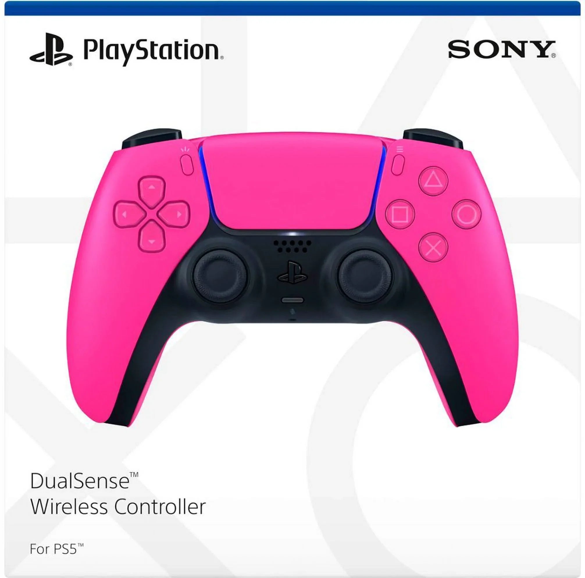 PlayStation 5, PS5 DualSense Wireless Controller - Nova Pink Bundle With 6Ave Microfiber Cleaning Cloth
