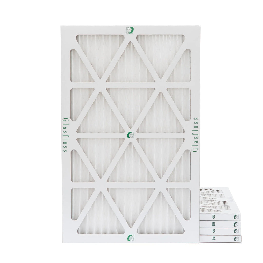 16x24x1 MERV 10 Pleated HVAC Air Filters by Glasfloss. ( Quantity 5 ) Exact Size: 15-1/2 x 23-1/2 x 7/8