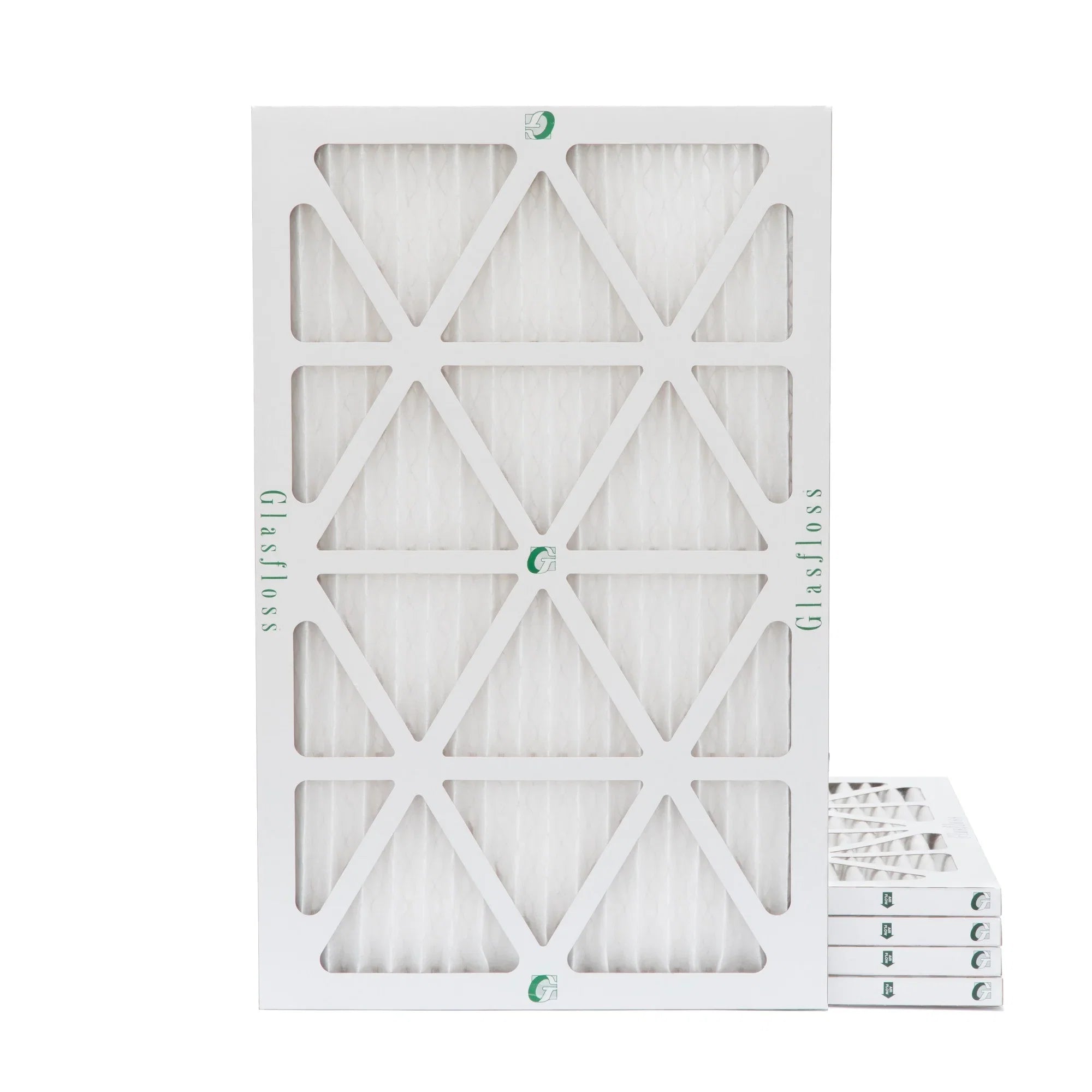 16x24x1 MERV 10 Pleated HVAC Air Filters by Glasfloss. ( Quantity 5 ) Exact Size: 15-1/2 x 23-1/2 x 7/8