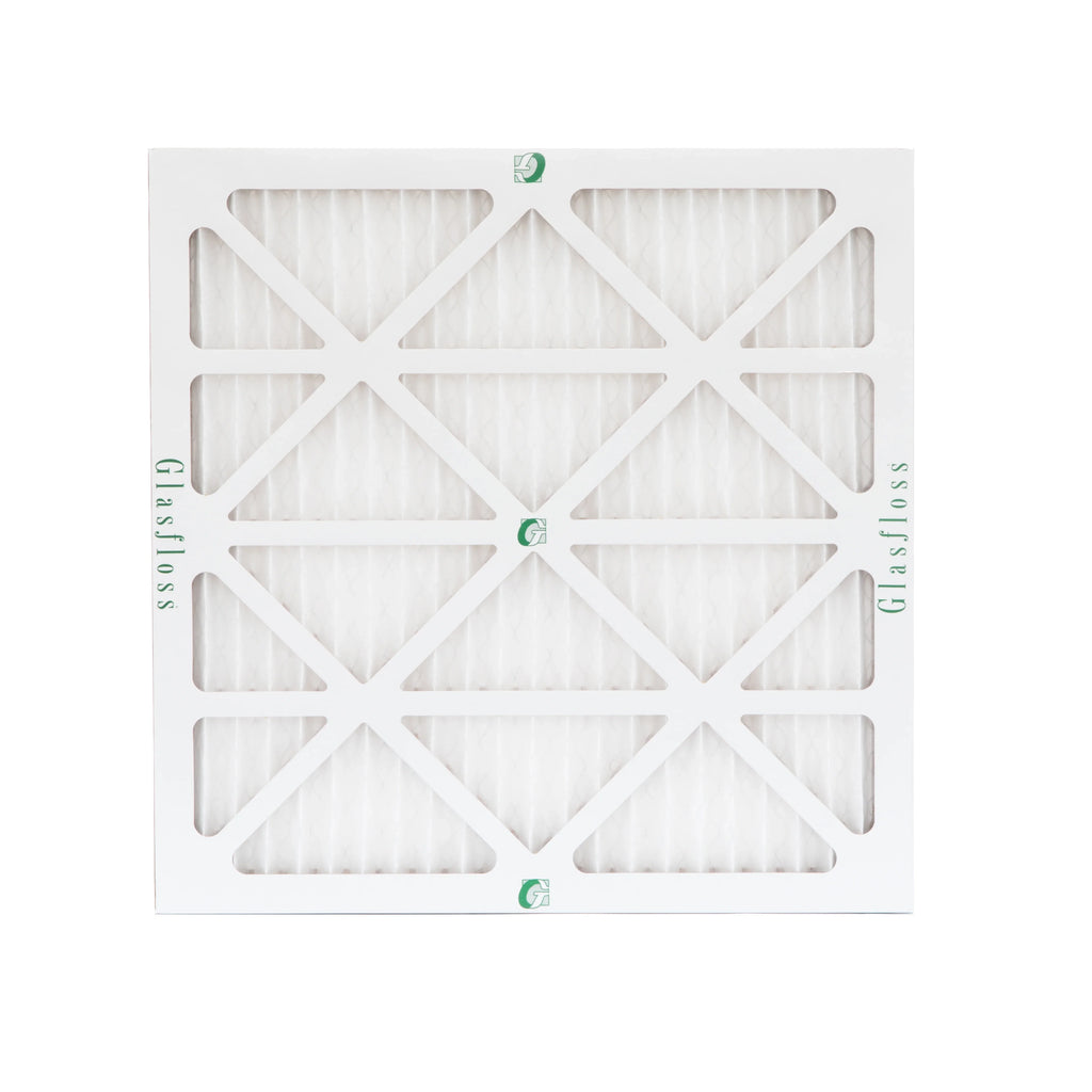 12 Pack of 12x12x1 MERV 10 Pleated Air Filters by Glasfloss. Actual Size: 11-1/2 x 11-1/2 x 7/8