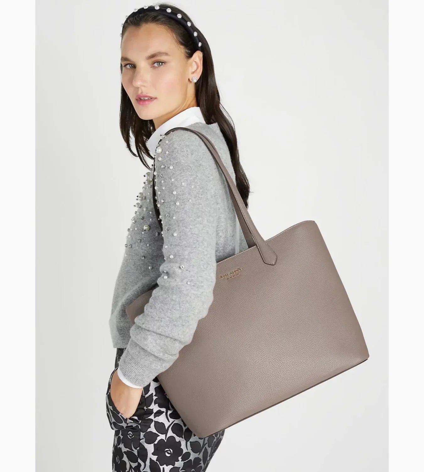 Kate Spade Veronica Large Tote K9907 MINERAL GREY