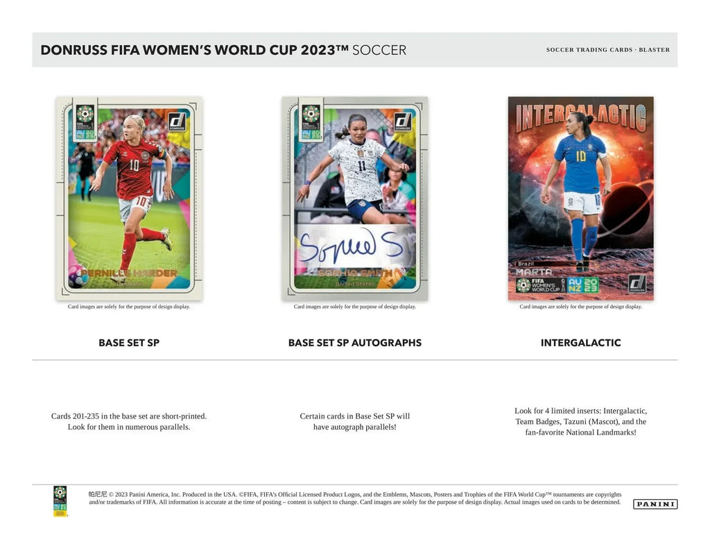 2023 Panini Donruss FIFA Women's World Cup Blaster Box Trading Cards
