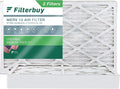 Filterbuy 10x18x4 MERV 13 Pleated HVAC AC Furnace Air Filters (2-Pack)
