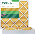 Filterbuy 12x12x4 MERV 11 Pleated HVAC AC Furnace Air Filters (2-Pack)