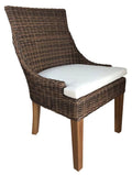 Padmas Plantation Outdoor Alfresco Dining Chair - Crocodile Rattan