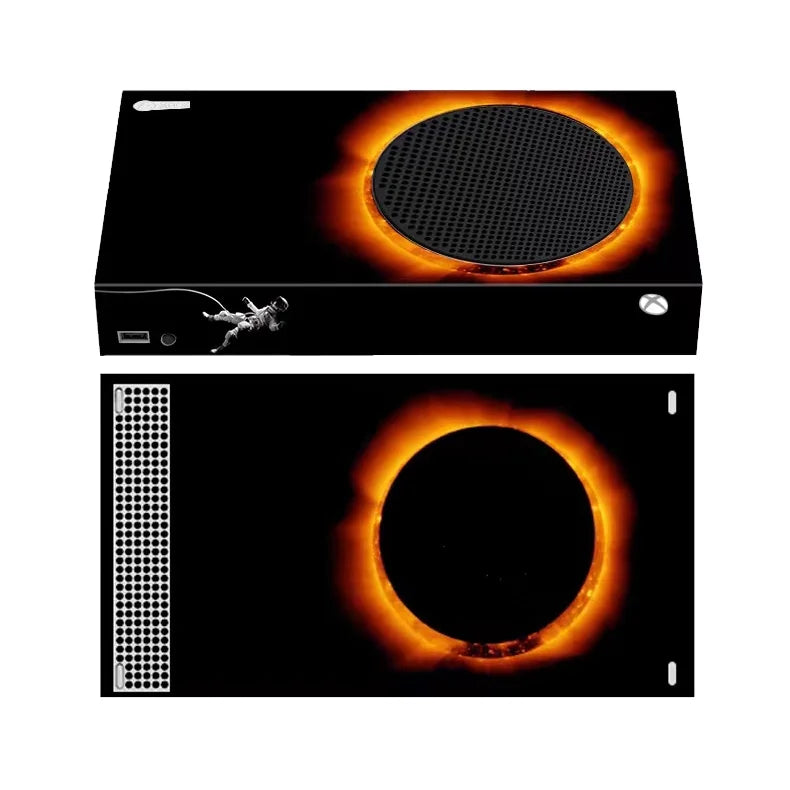 Xbox Series S All Digital Gaming Console 512GB Solid State Drive White Xbox Console and Wireless Controller with Mytrix Full Body Skin Sticker-Eclipse