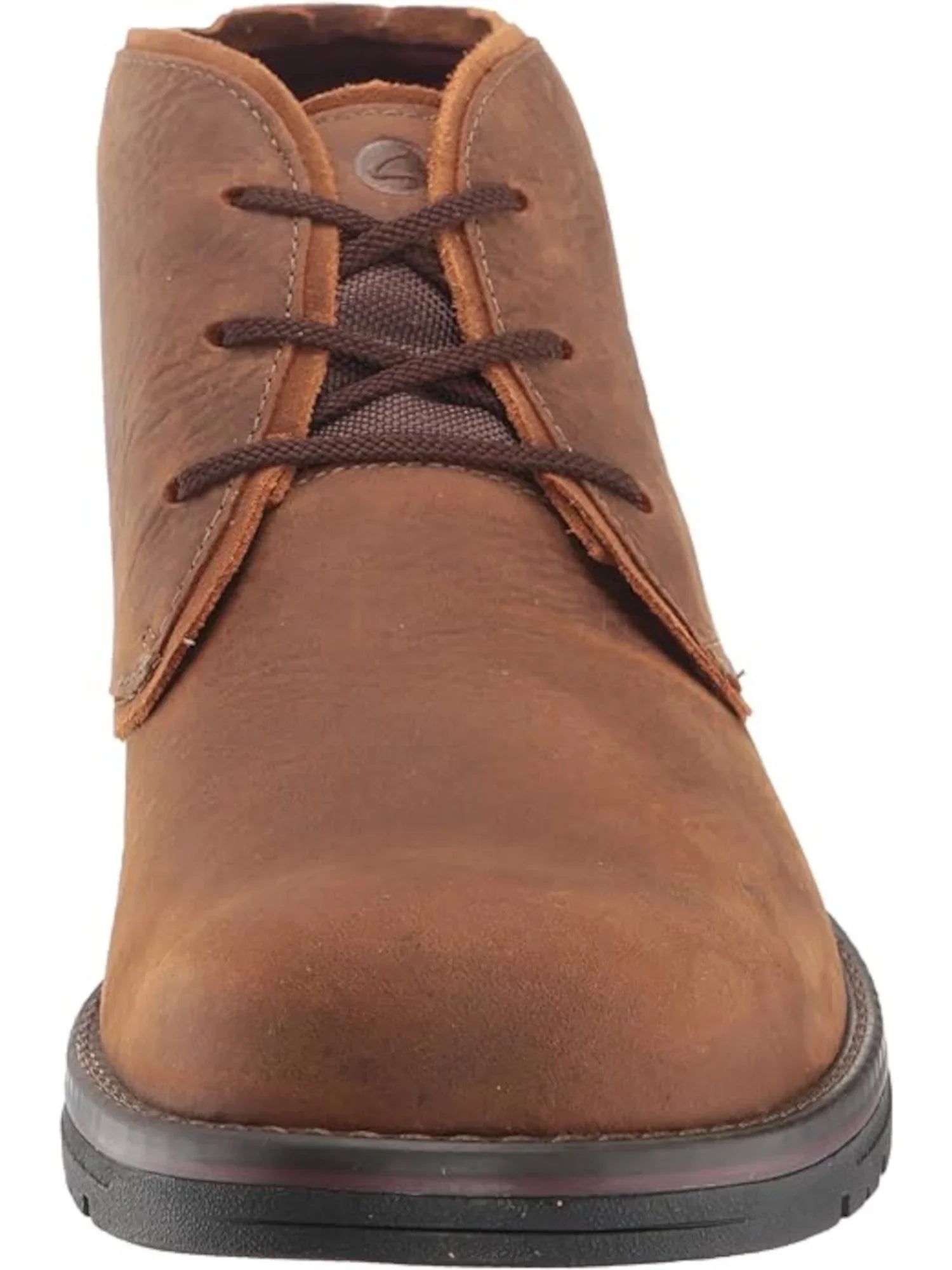 COLLECTION BY CLARKS Mens Brown Liquid Resistant Cushioned Removable Insole Morris Peak Round Toe Lace-Up Chukka Boots 8 W