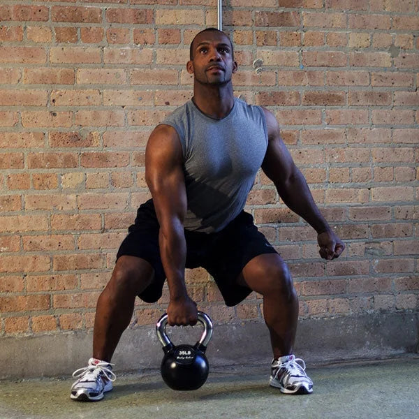 Body-Solid Chrome Rubber Coat Kettlebells 5-80 Pounds (75)