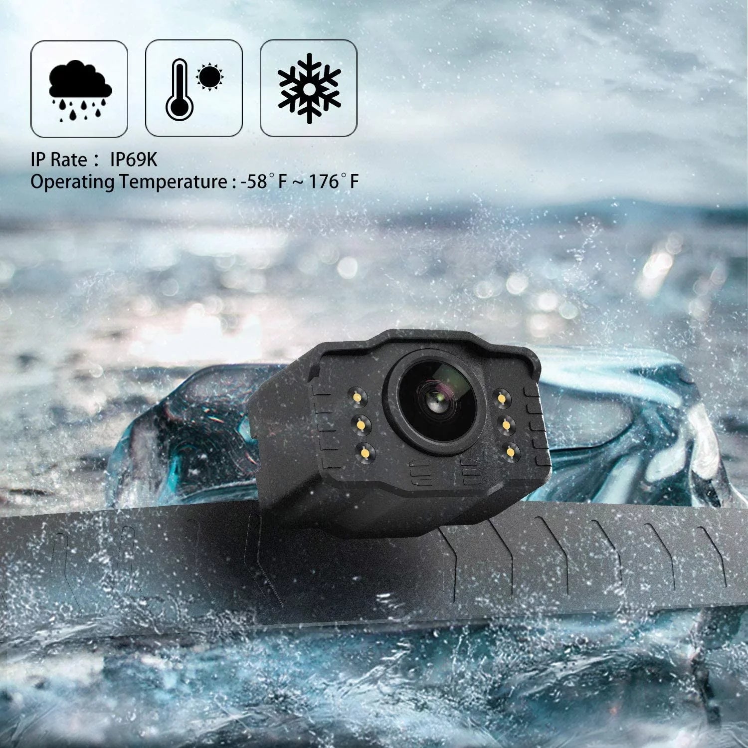 Wired Backup Camera Car Rear View 10180P HD 5''Monitor with IP69 Liquid Night Vision for Reversing/Driving Car, SUV, Pickup, Camper