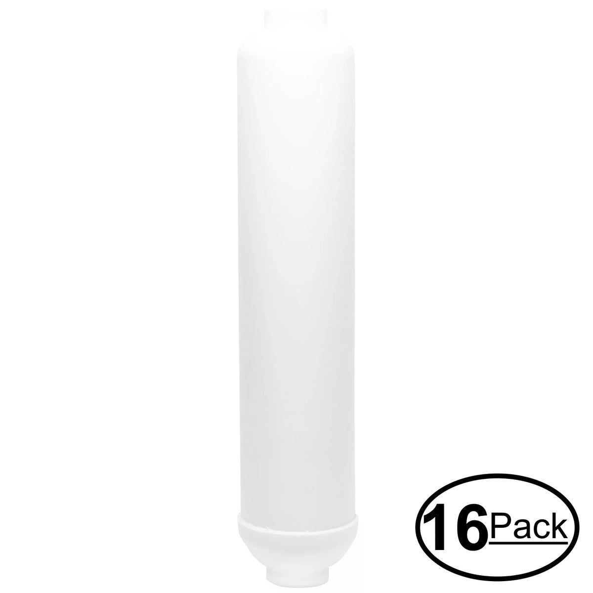 16-Pack Replacement for Liquid 101038 Inline Filter Cartridge - Universal 10-inch Cartridge for Fluid 9 Stage Alkaline Reverse Osmosis System - Denali Pure Brand