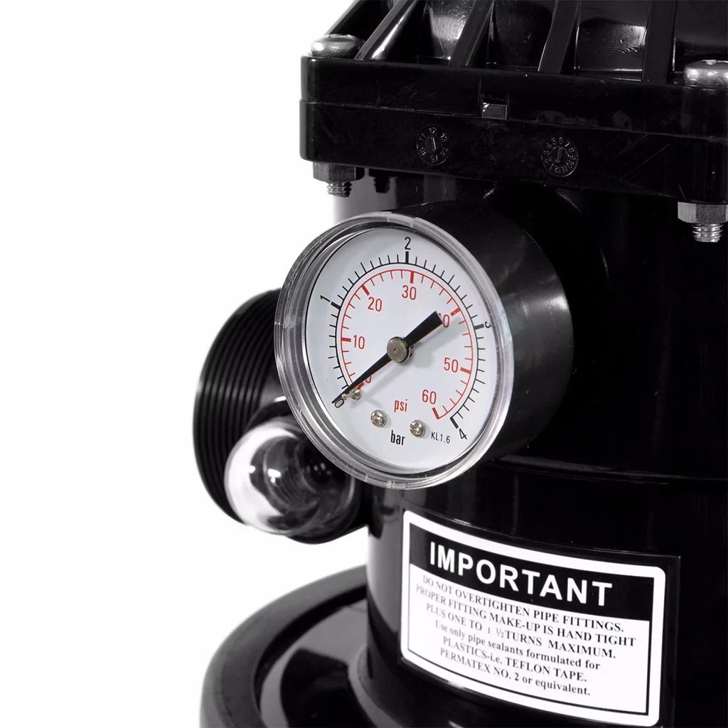 XtremepowerUS 24" Swimming Pool Sand Filter Inground Above Ground System with 7-Way Valve Pond up to 29,400 Gallons