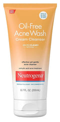 Neutrogena Acne Wash Cream Cleanser 6.7 Ounce (200Ml) (Pack Of 3)
