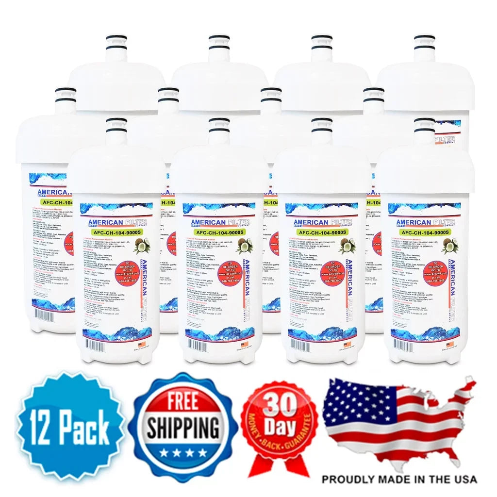 AFC Brand , Liquid Filters , Model # AFC-CH-104-9000S , Compatible with Webstaurant® 635CFS8720S - 12 Filters - Made in U.S.A.