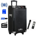 beFree Sound 10" Easy Transport Pro Bluetooth PA Speaker w/ Microphone