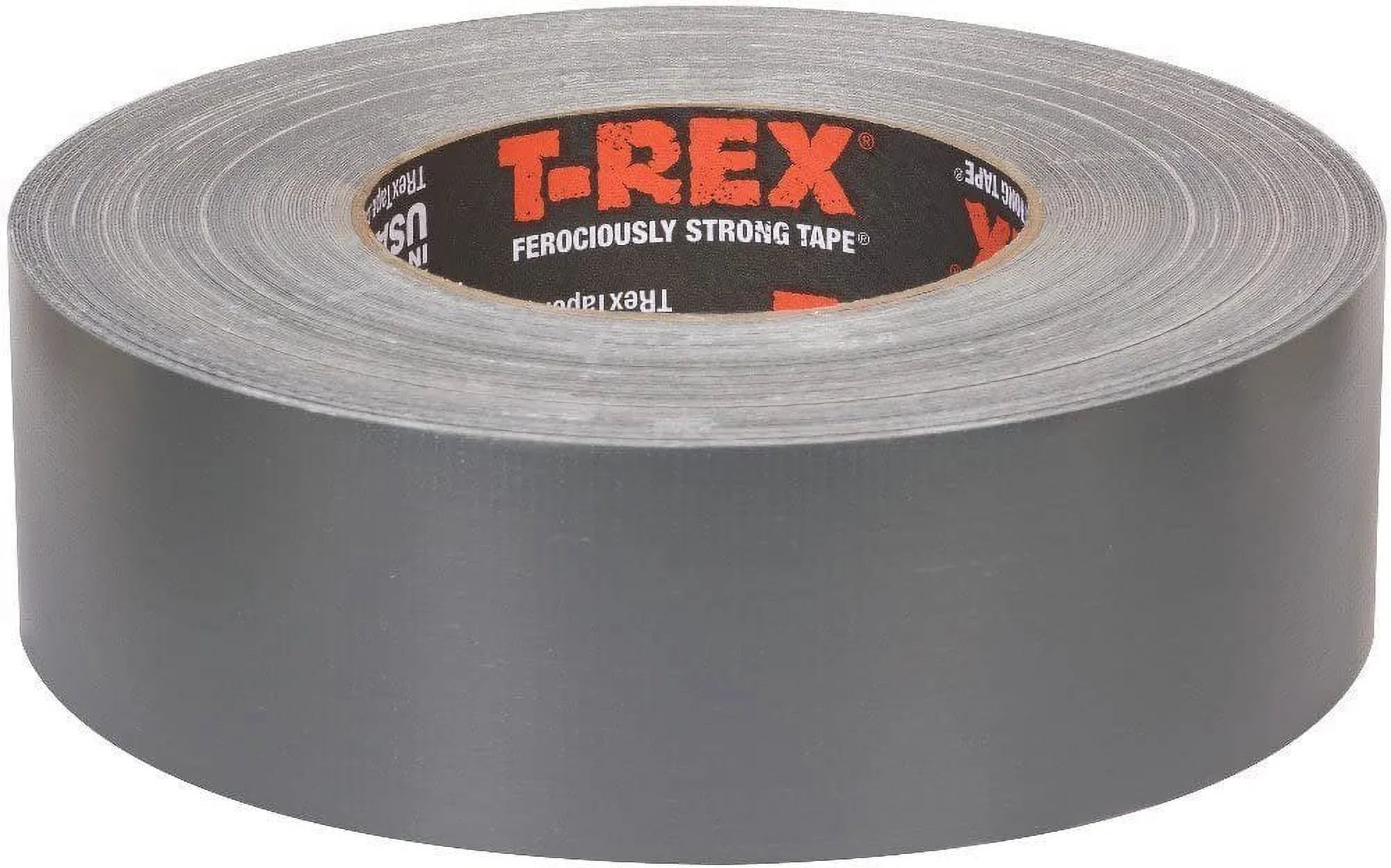 T-REX Ferociously Strong Duct Tape, 1.88 in. x 35 yd, 2 Rolls. Total 70 Yards, Dark Gunmetal Gray 240998