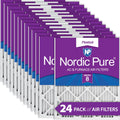 16x25x1 (15_1/2x24_1/2) Pleated MERV 8 Air Filters 24 Pack