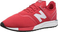 New Balance Mens 247 Decon V1 Sneakers, M11.5/W13, Red/White