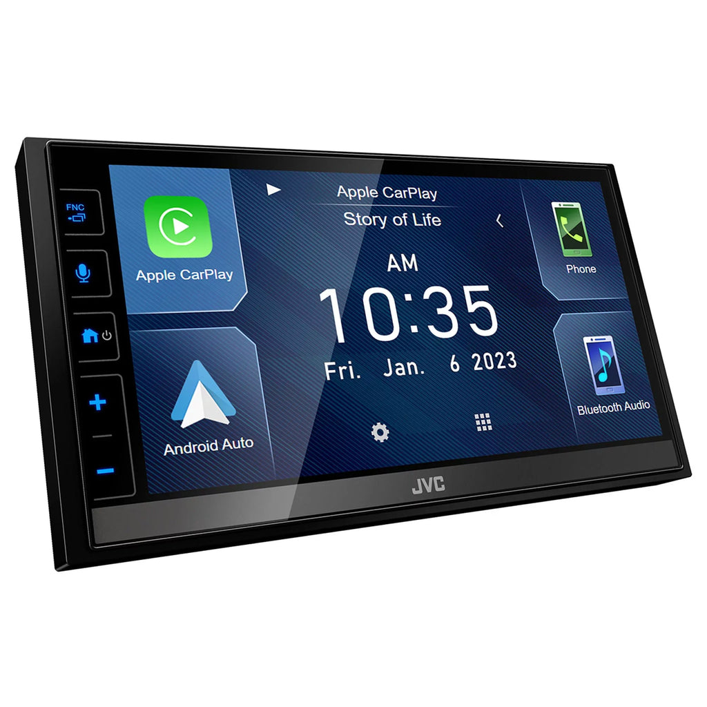 JVC KW-M780BT 6.8" Digital Media Receiver, Compatible With CarPlay / Android Auto with Steering Wheel Interface
