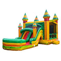 JumpOrange Commercial Grade Bounce House Fluid Slide with Pool for Kids and Adults (with Blower), Fiesta Theme