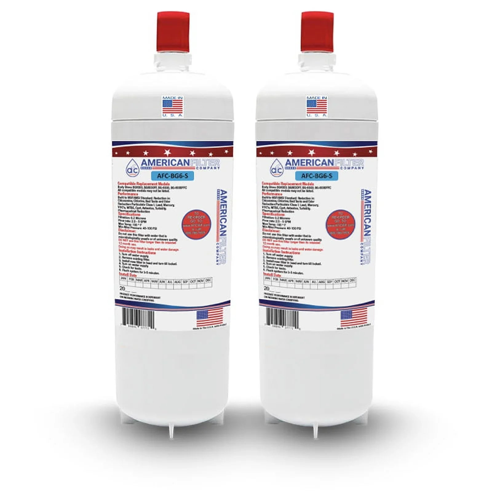 AFC Brand , Liquid Filter , Model # AFC-BG6-S , Compatible with - 2 Filters - Made in U.S.A.