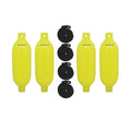 6.5 x 22 in. Boattector Inflatable Fender Value, Neon Orange - Pack of 4